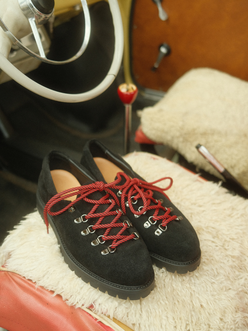 Heritage Derby Black Suede