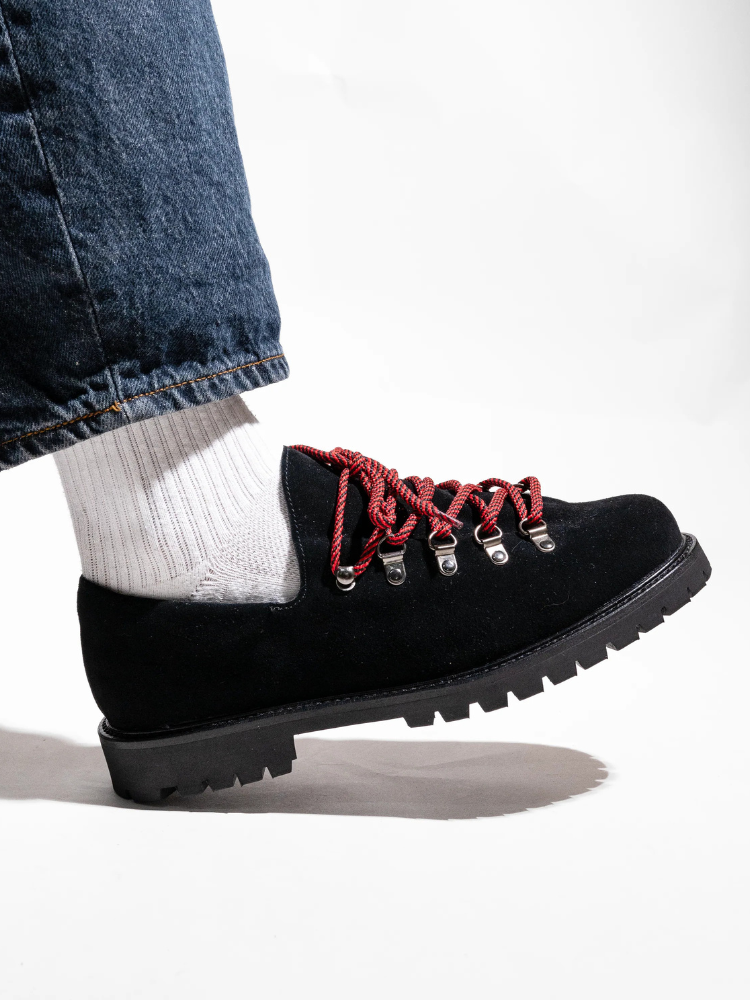 Heritage Derby Black Suede