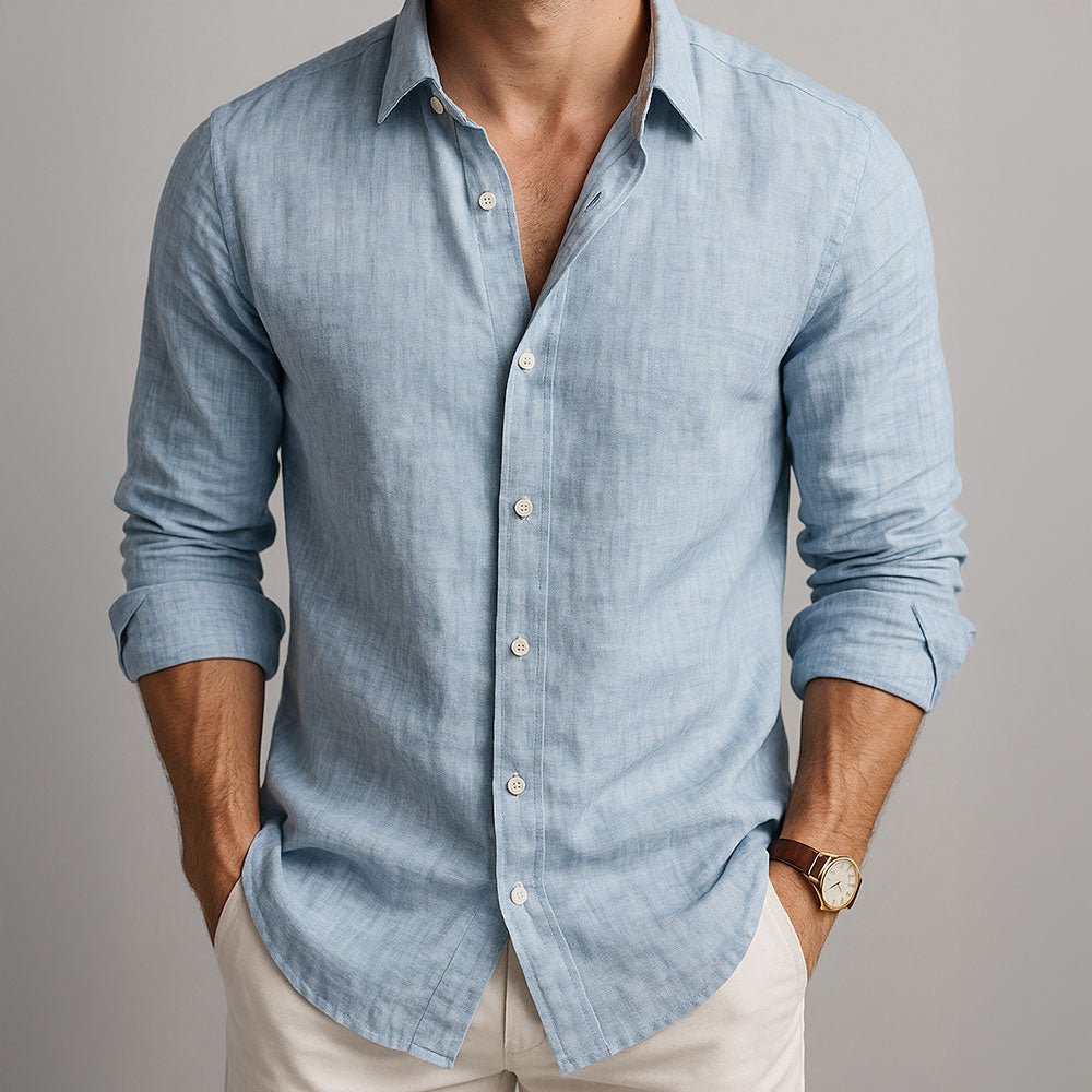 Amalfi Linen Shirt – Lightweight, Breathable Summer Essential - Mercer Society
