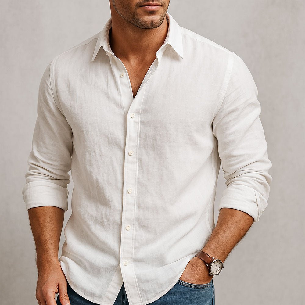 Amalfi Linen Shirt – Lightweight, Breathable Summer Essential - Mercer Society