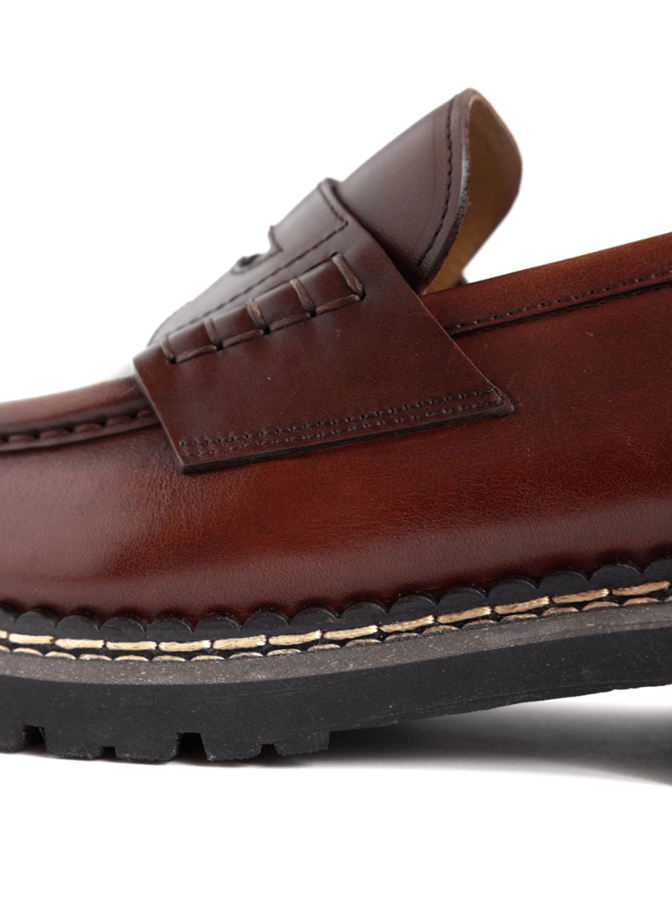 Atlas Loafer Rust - Mercer Society