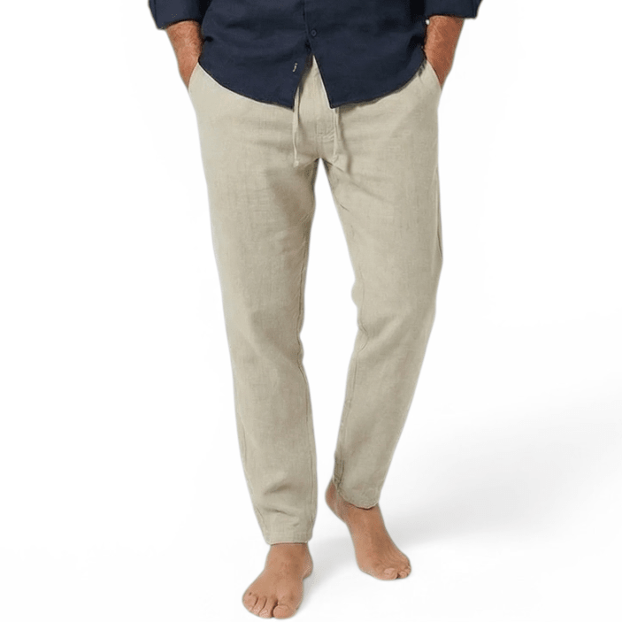 Capri Linen Beach Pants - Lightweight, Breezy Beachwear for Sunny Days - Mercer Society