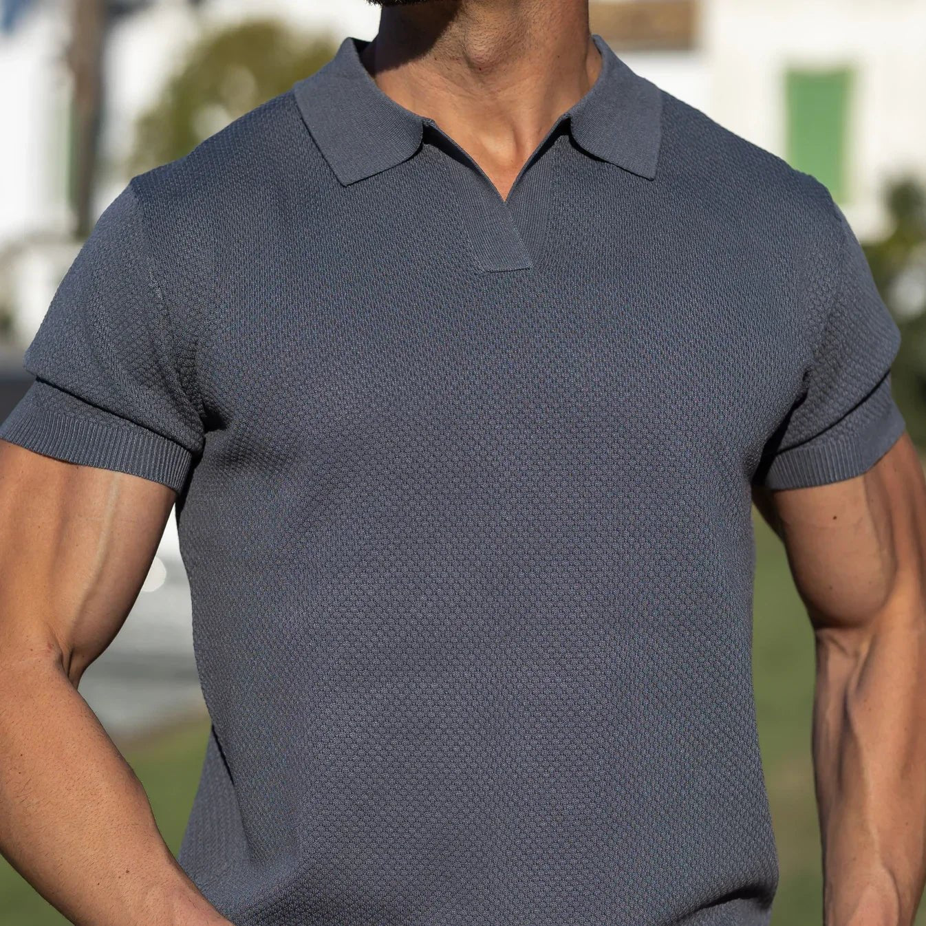 Capri V-Neck Polo Shirt - Mercer Society