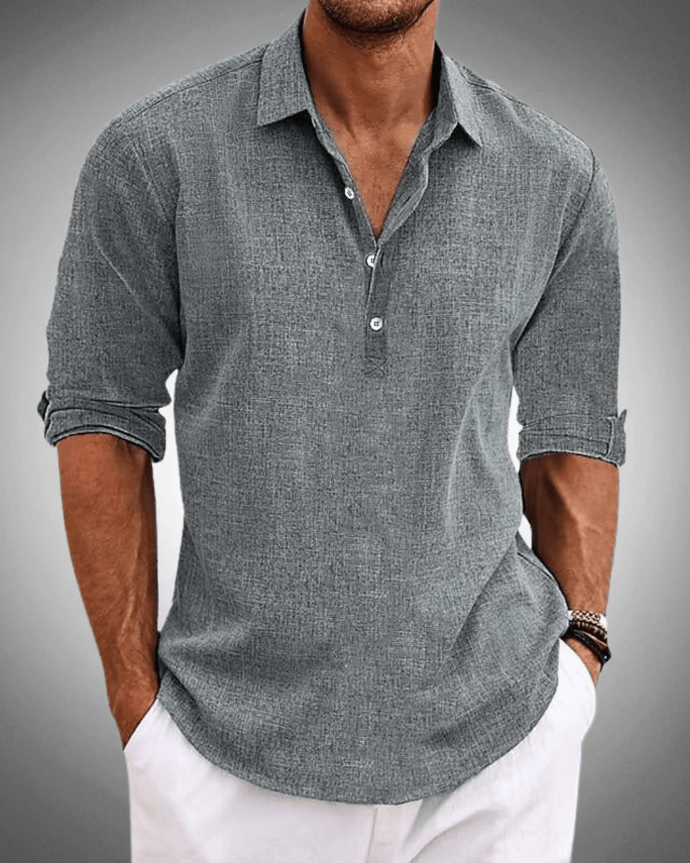 FIRENZE Summer Linen Casual Shirt - Lightweight, Breathable Everyday Style - Mercer Society