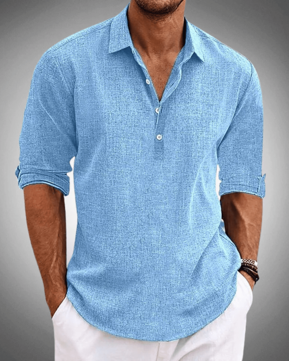 FIRENZE Summer Linen Casual Shirt - Lightweight, Breathable Everyday Style - Mercer Society