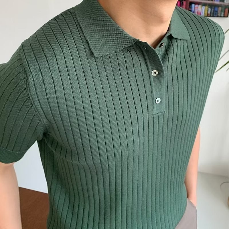 GIMCHEON Premium Knit Polo Shirt - Mercer Society
