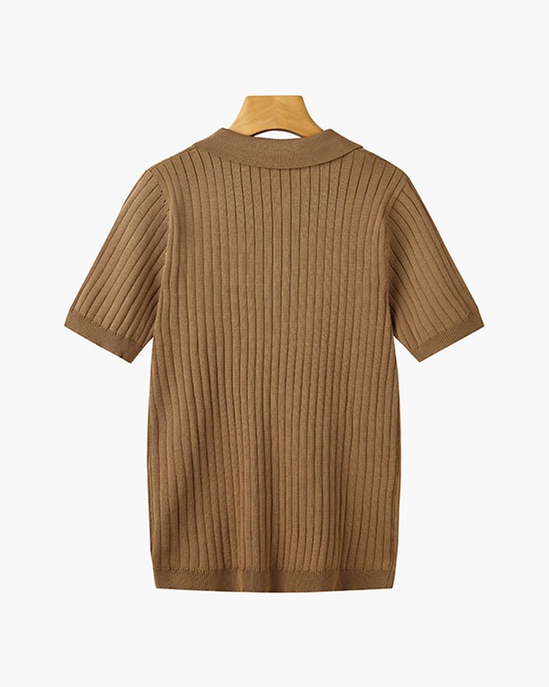 GIMCHEON Premium Knit Polo Shirt - Mercer Society