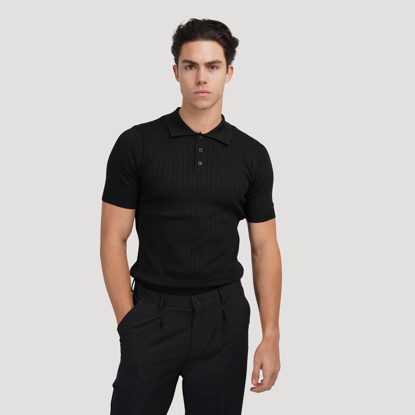 GIMCHEON Premium Knit Polo Shirt - Mercer Society