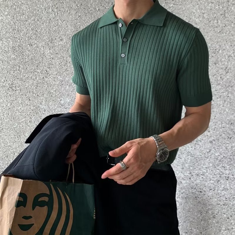 GIMCHEON Premium Knit Polo Shirt - Mercer Society