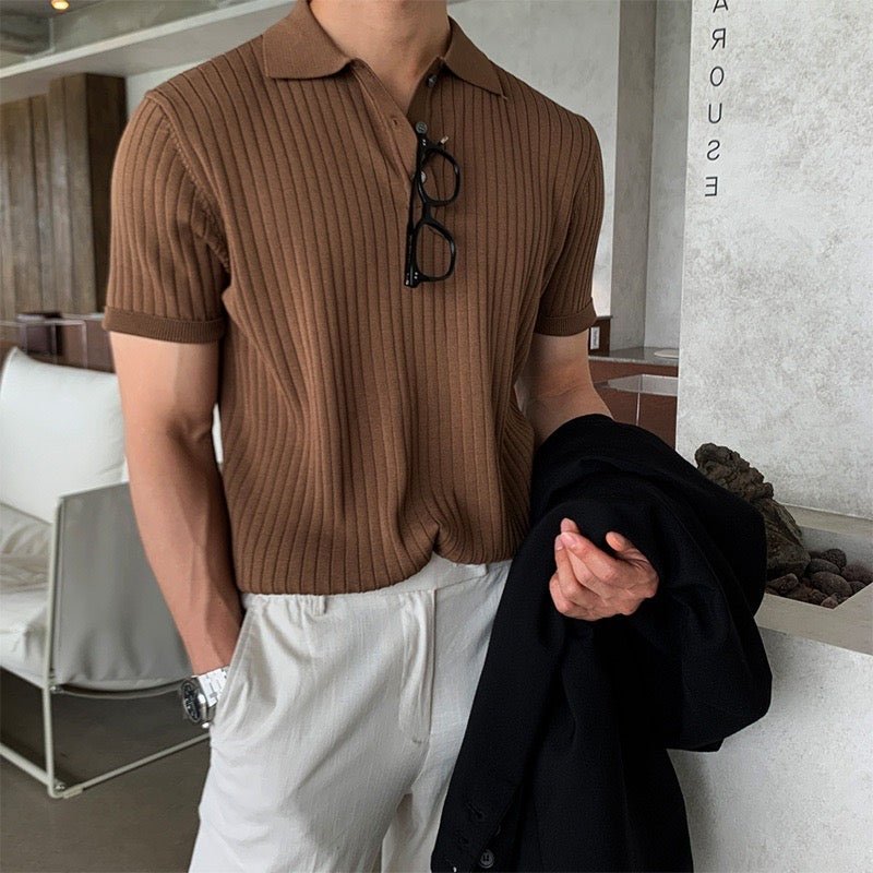 GIMCHEON Premium Knit Polo Shirt - Mercer Society