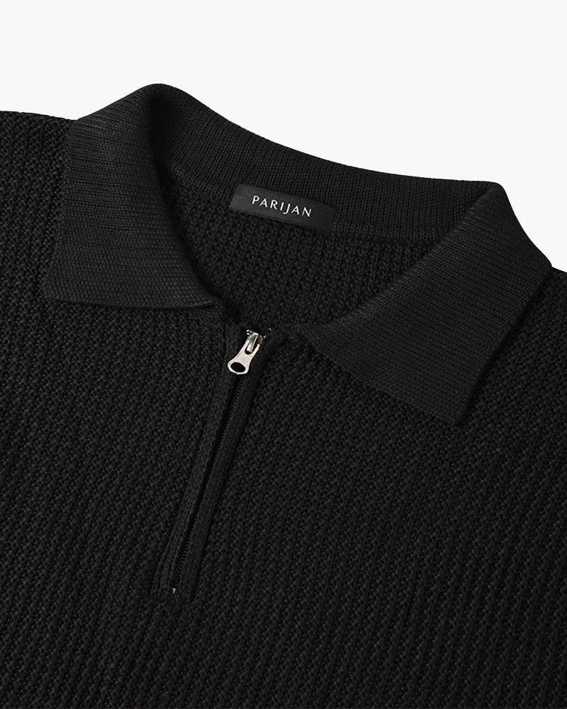 GONGJU Zip-Up Cozy Knit Sweater - Mercer Society