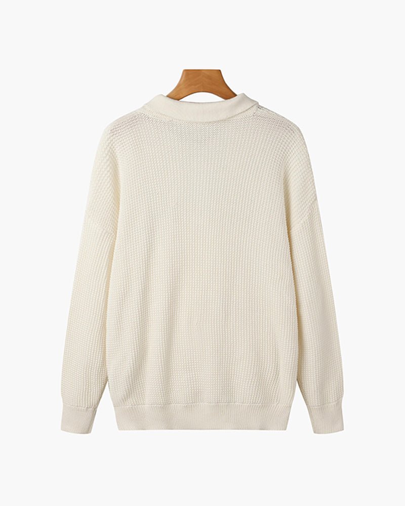 GONGJU Zip-Up Cozy Knit Sweater - Mercer Society