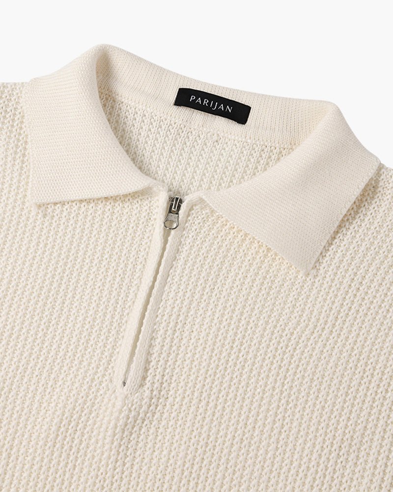 GONGJU Zip-Up Cozy Knit Sweater - Mercer Society