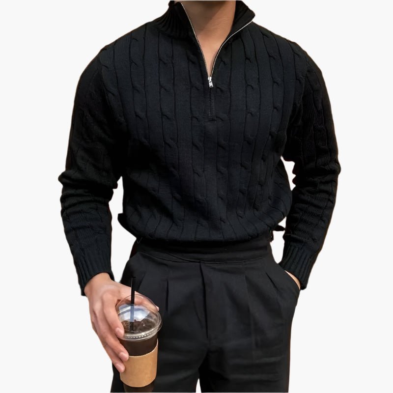Gwangju Half-Zip Knit Sweater - Mercer Society