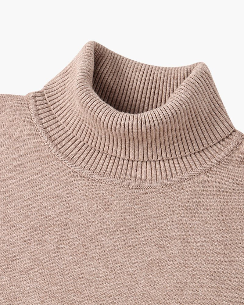 JANGSAN Merino Wool Turtleneck Sweater - Mercer Society