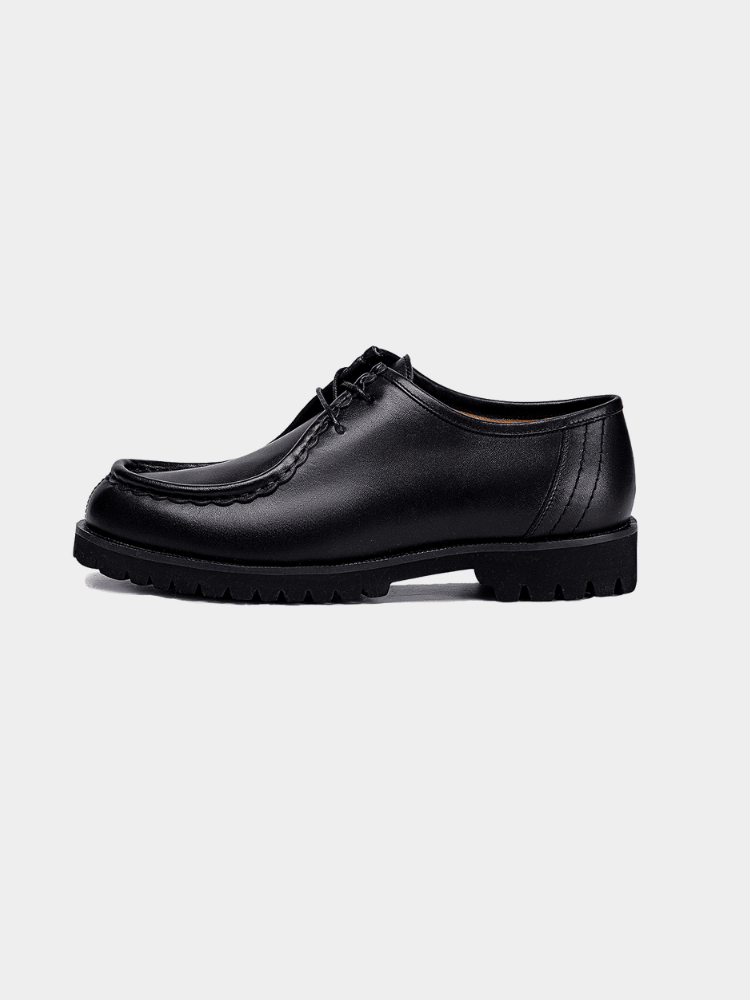 Lug Moc Derby Black - Mercer Society
