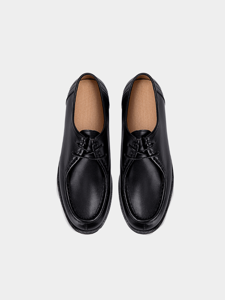 Lug Moc Derby Black - Mercer Society