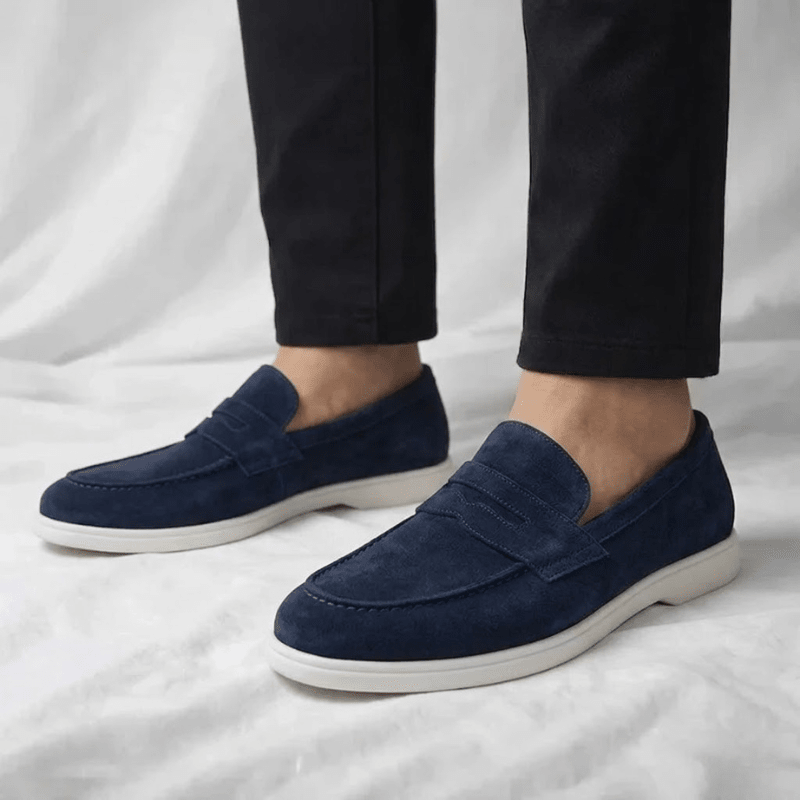 Mayfair Suede Penny Loafers - Timeless, Luxurious Slip-On Shoes - Mercer Society