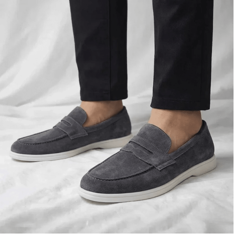 Mayfair Suede Penny Loafers - Timeless, Luxurious Slip-On Shoes - Mercer Society
