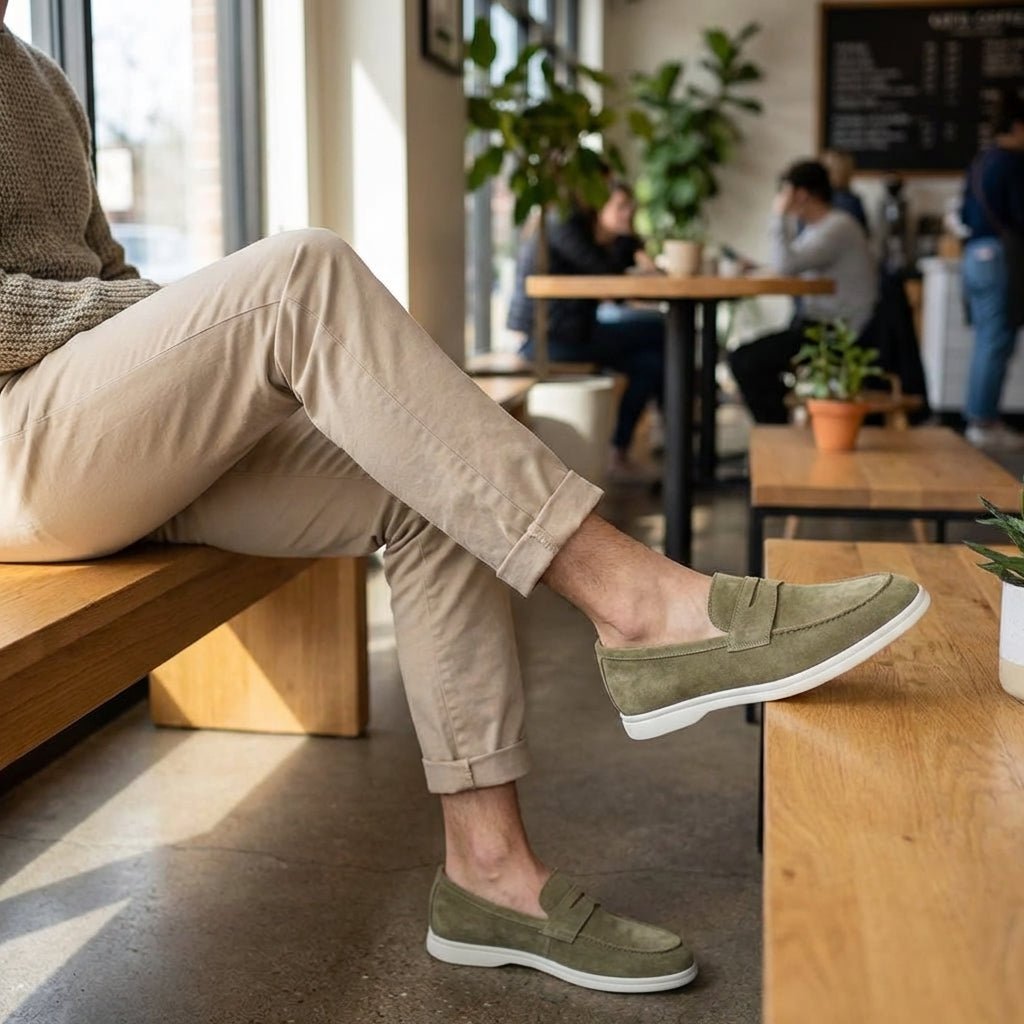 Mayfair Suede Penny Loafers - Timeless, Luxurious Slip-On Shoes - Mercer Society