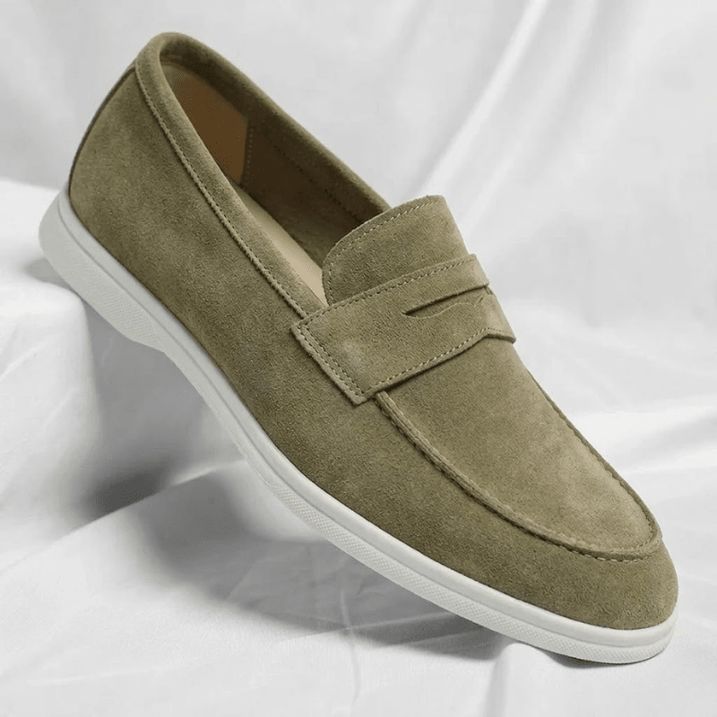 Mayfair Suede Penny Loafers - Timeless, Luxurious Slip-On Shoes - Mercer Society
