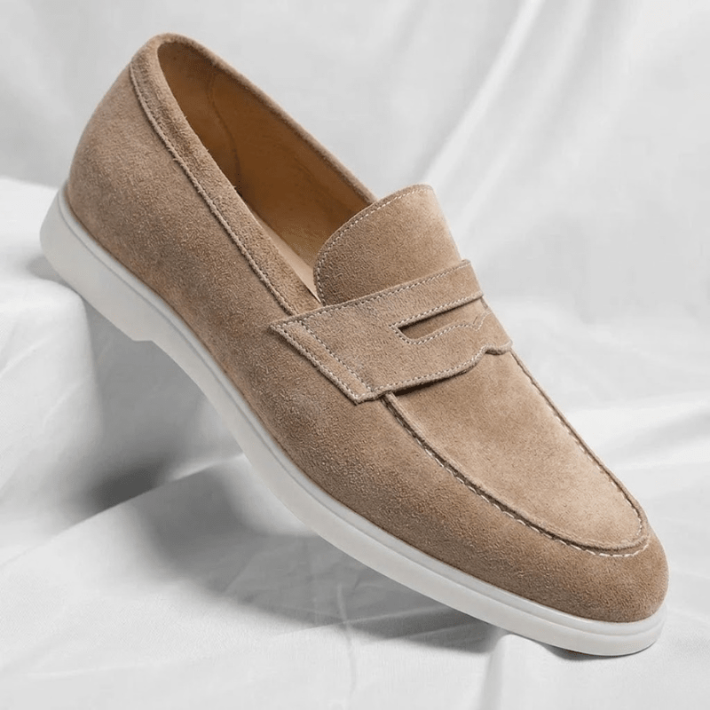 Mayfair Suede Penny Loafers - Timeless, Luxurious Slip-On Shoes - Mercer Society