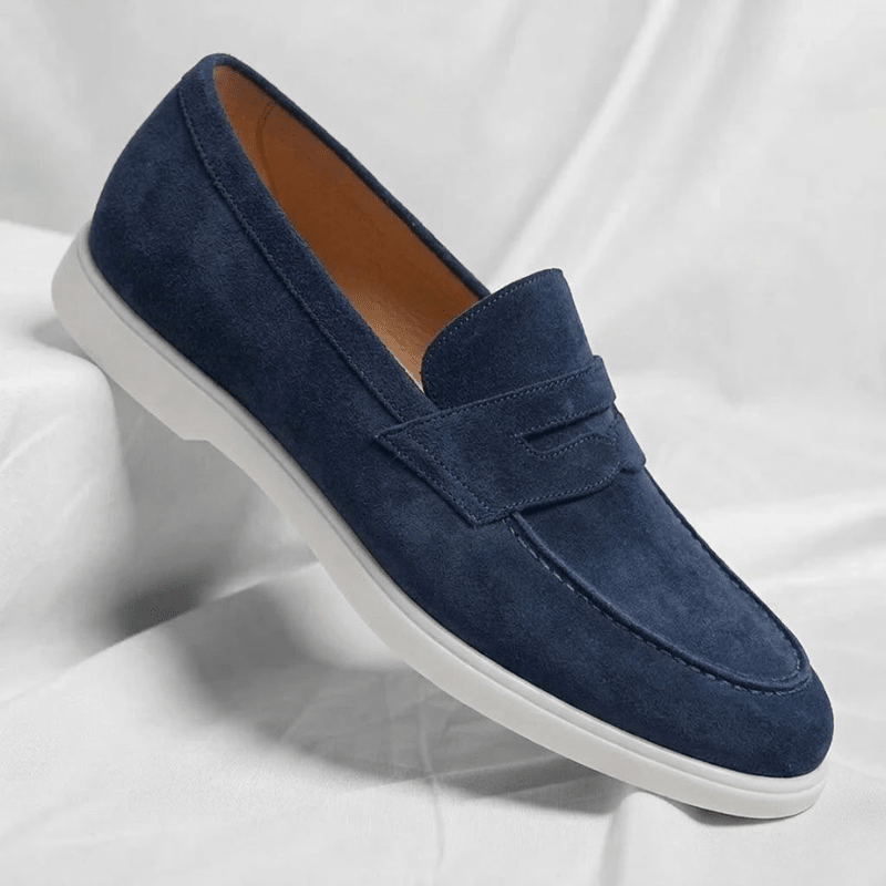 Mayfair Suede Penny Loafers - Timeless, Luxurious Slip-On Shoes - Mercer Society