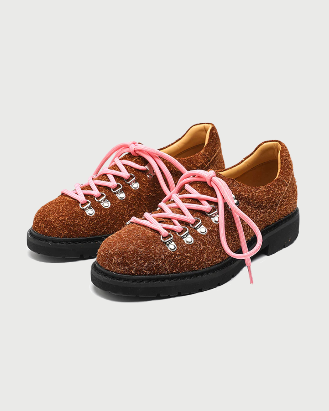 Mercer Society Summit Derby Rust paper straight shoe with rust-colored finish and classic design, front view.