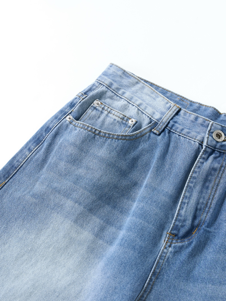 Mercer Society Tide Jeans in dark wash denim, showing front view with classic five-pocket design and slim fit style.