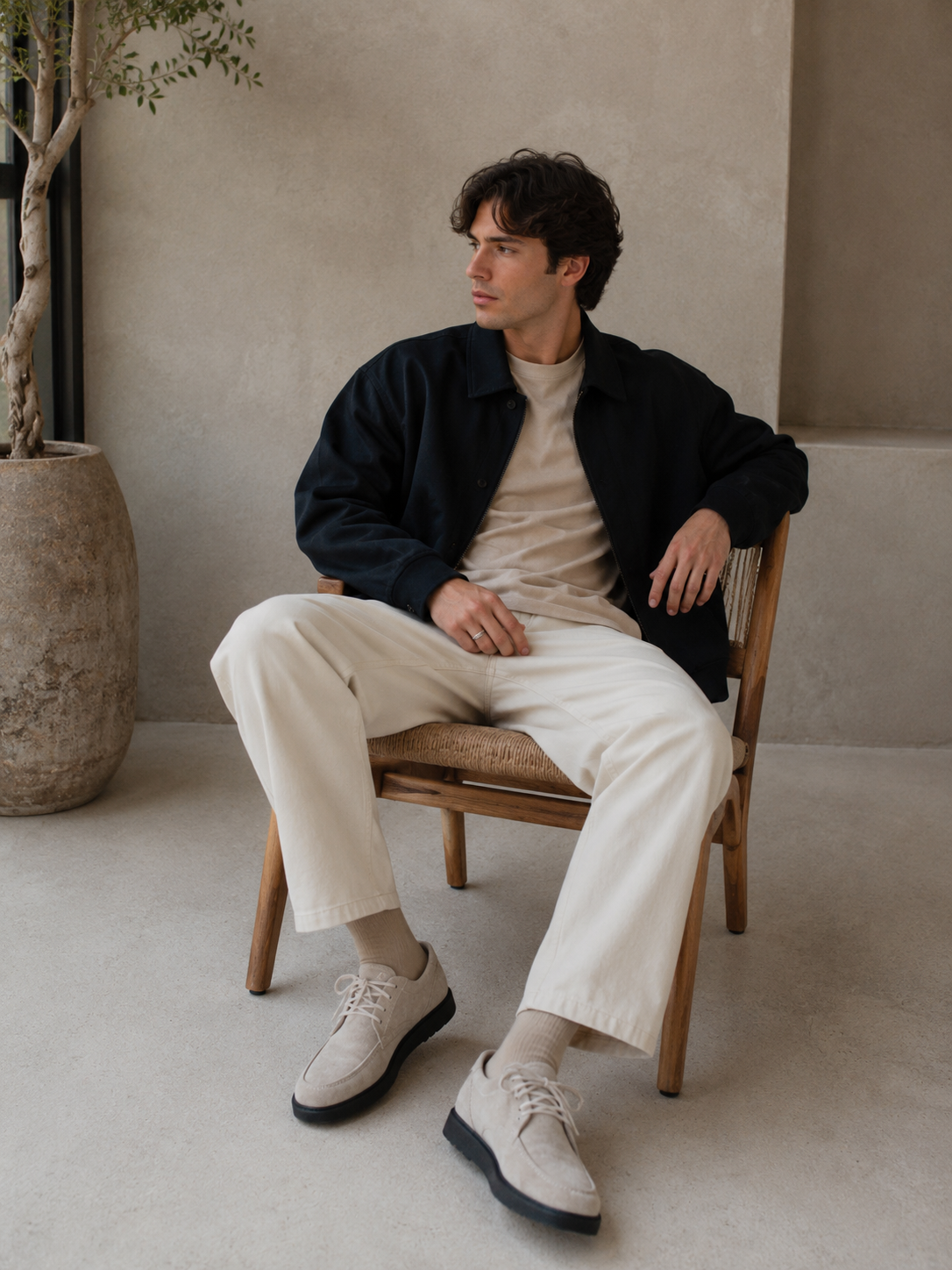 Mercer Society Mule Sandstone shoe in EU38/UK5.5/US6, showing the tan mule with smooth leather upper and rounded toe.