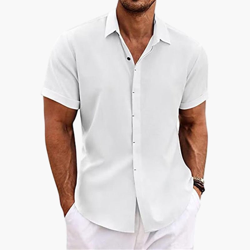 MIAMI Short-Sleeve Linen Shirt - Lightweight, Breathable Comfort - Mercer Society