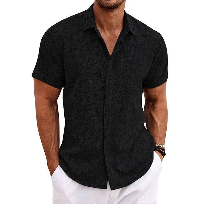 MIAMI Short-Sleeve Linen Shirt - Lightweight, Breathable Comfort - Mercer Society