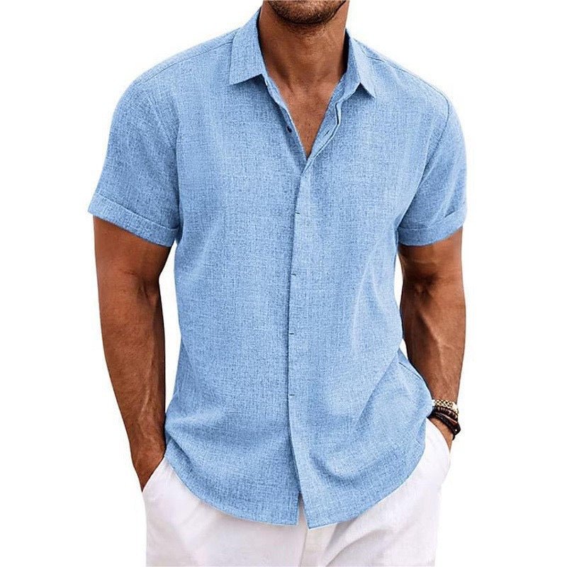 MIAMI Short-Sleeve Linen Shirt - Lightweight, Breathable Comfort - Mercer Society