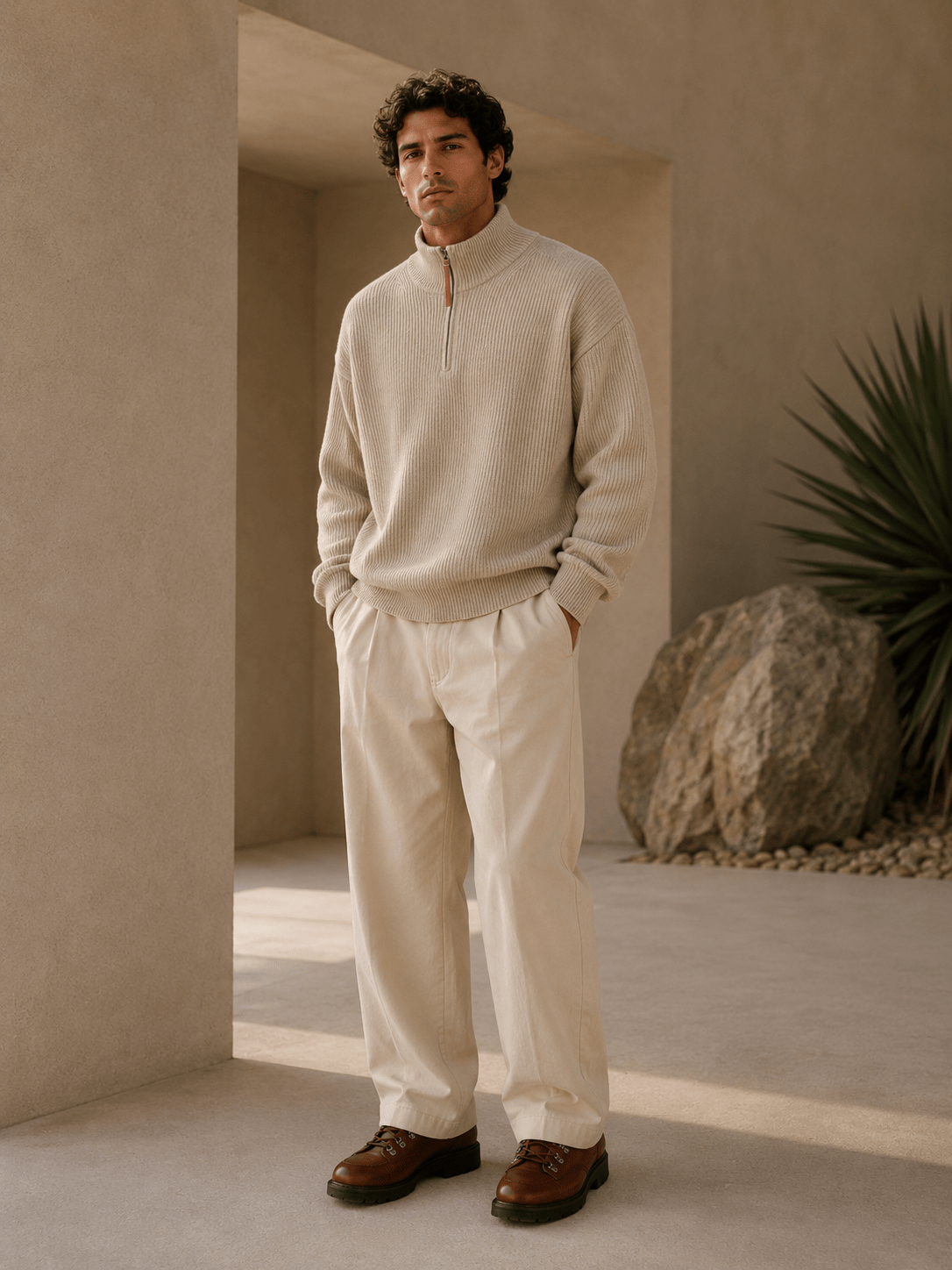 Mock-Neck Sweater - Mercer Society