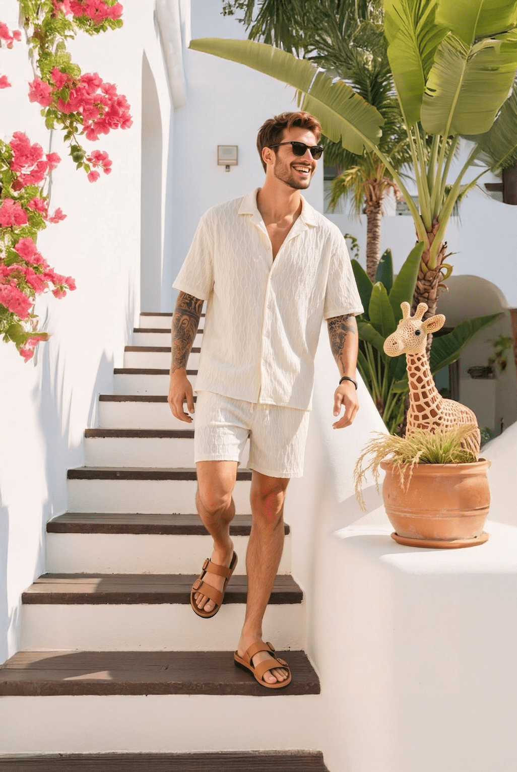 Mykonos Summer Outfit Set - Effortless, Sun-Ready Style - Mercer Society