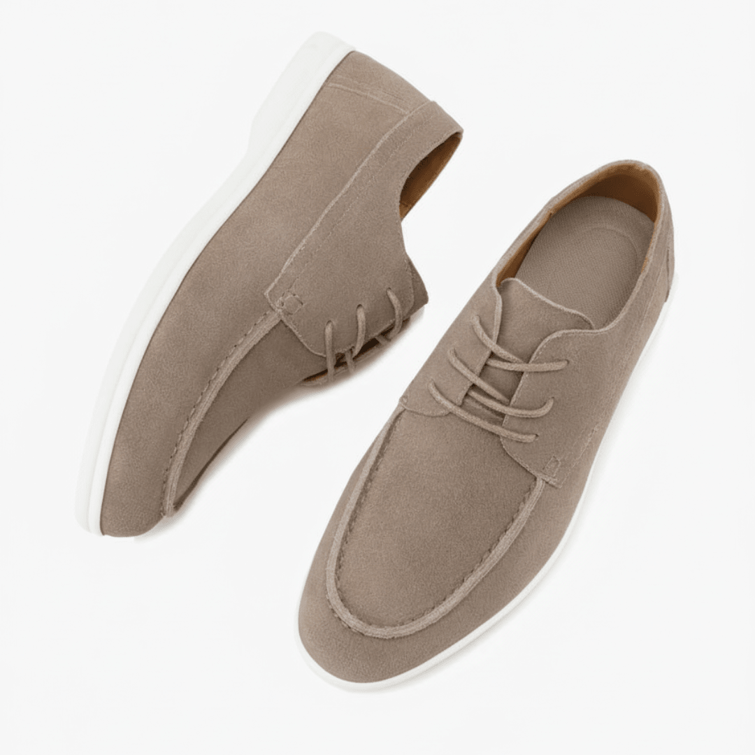 Premium Suede Lace-Up Shoes - Mercer Society