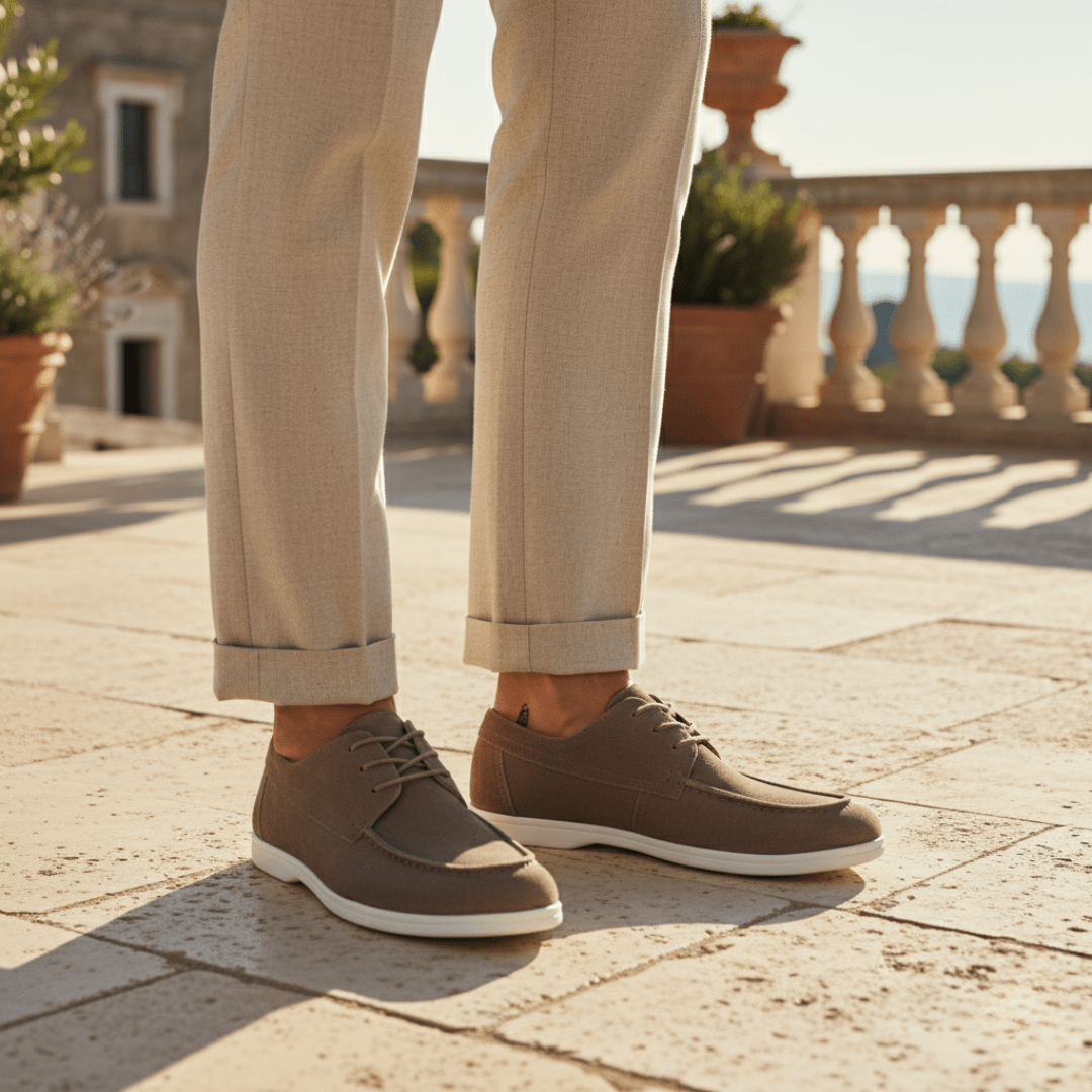 Premium Suede Lace-Up Shoes - Mercer Society
