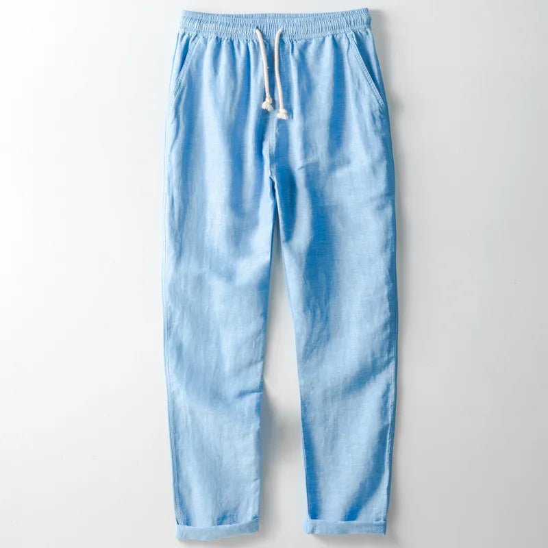 Santorini Linen Pants - Breezy, Breathable Linen Trousers - Mercer Society