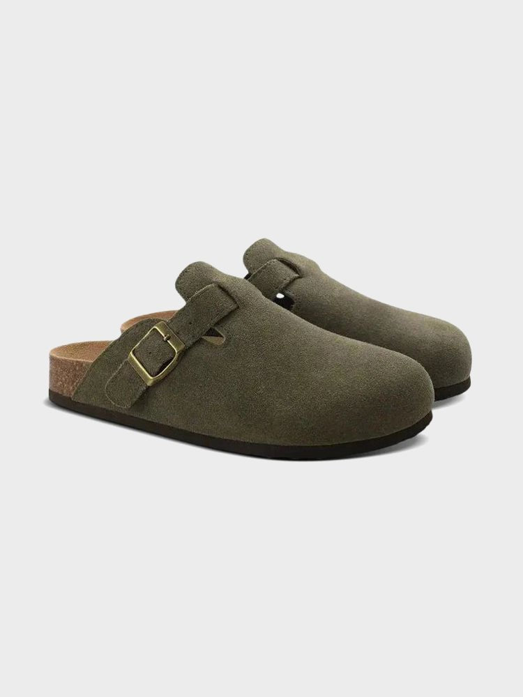 St. Barth Suede Clogs — Plush Comfort and Sleek Style - Mercer Society