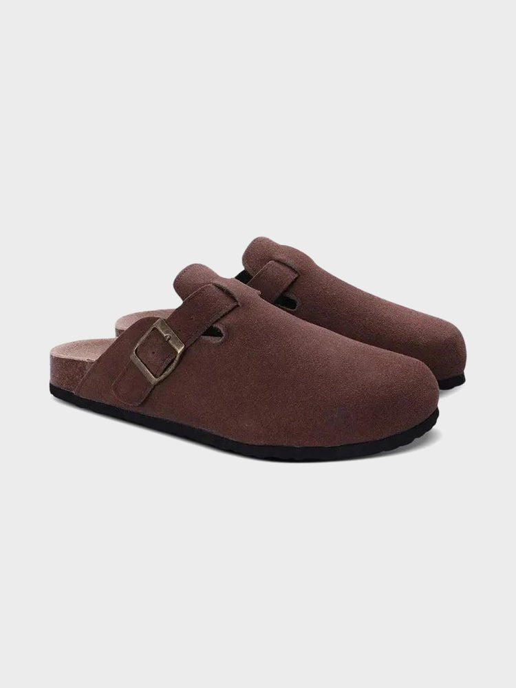 St. Barth Suede Clogs — Plush Comfort and Sleek Style - Mercer Society