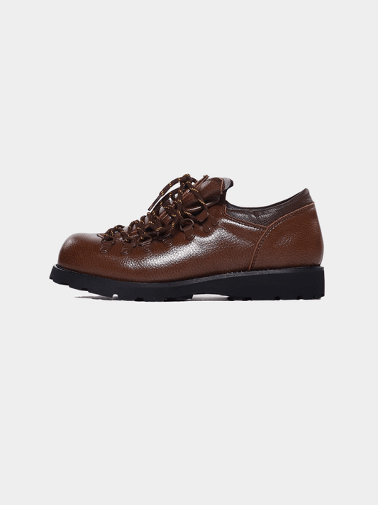 Brown Summit Ridge shoe by Mercer Society, featuring a stylish design with textured brown material and casual footwear style.