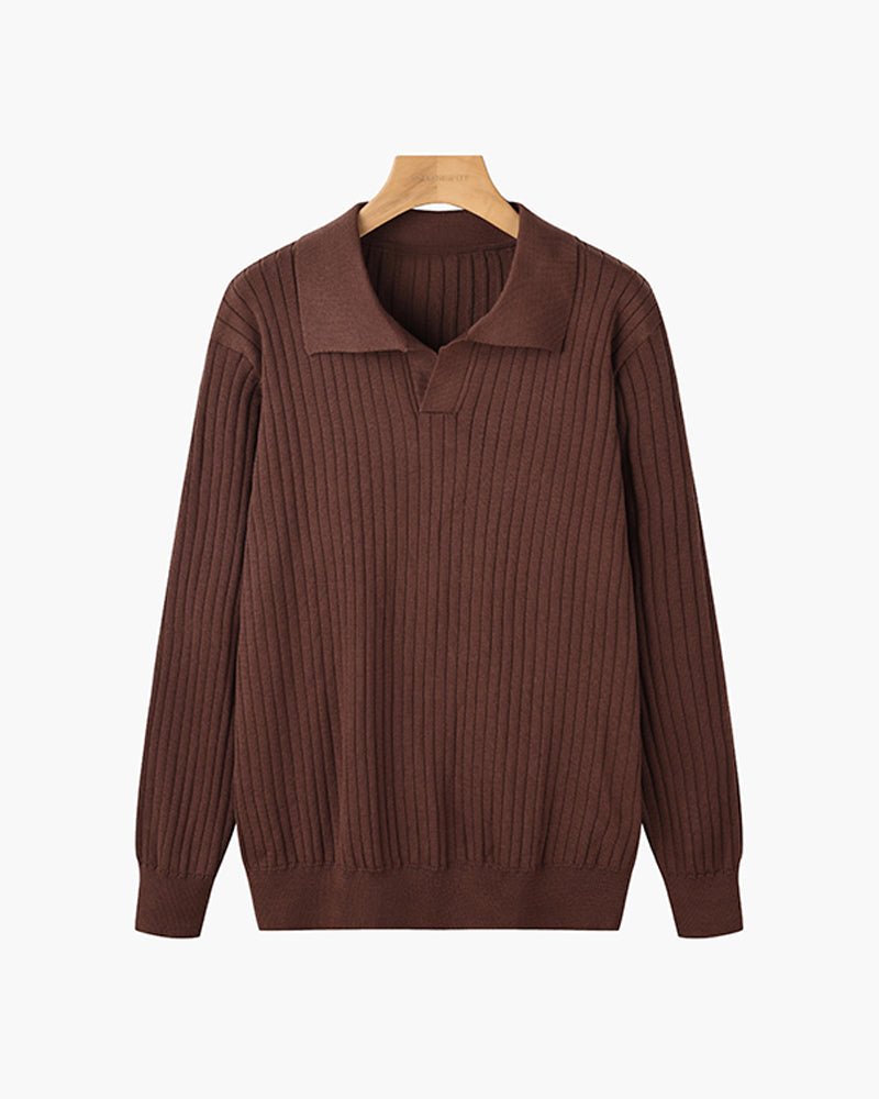 SUWON V-Neck Polo Shirt – Timeless Style & Comfort - Mercer Society