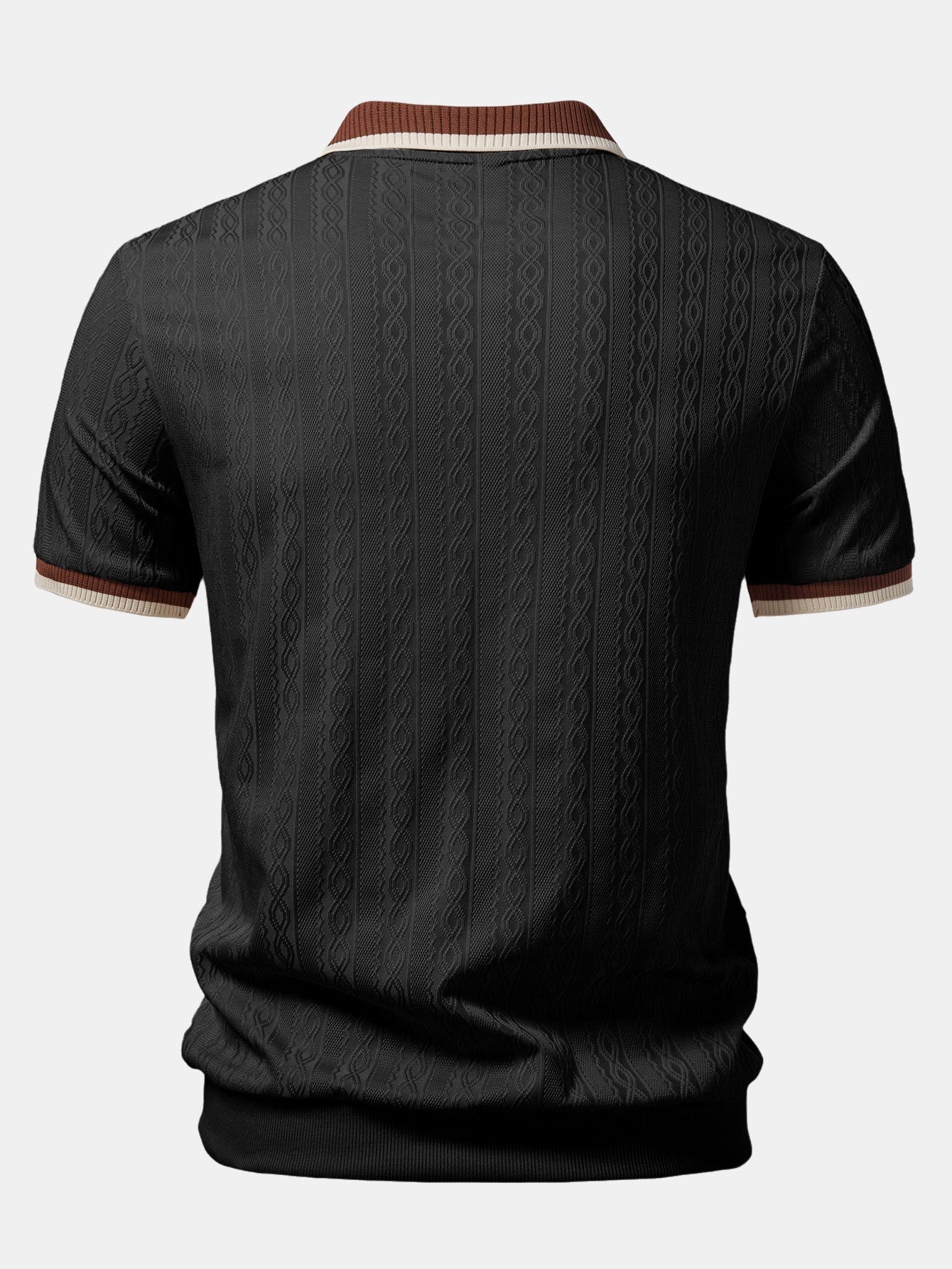 Taormina Knit Zip Polo Shirt – Premium Knitted Polo with Zip Closure - Mercer Society