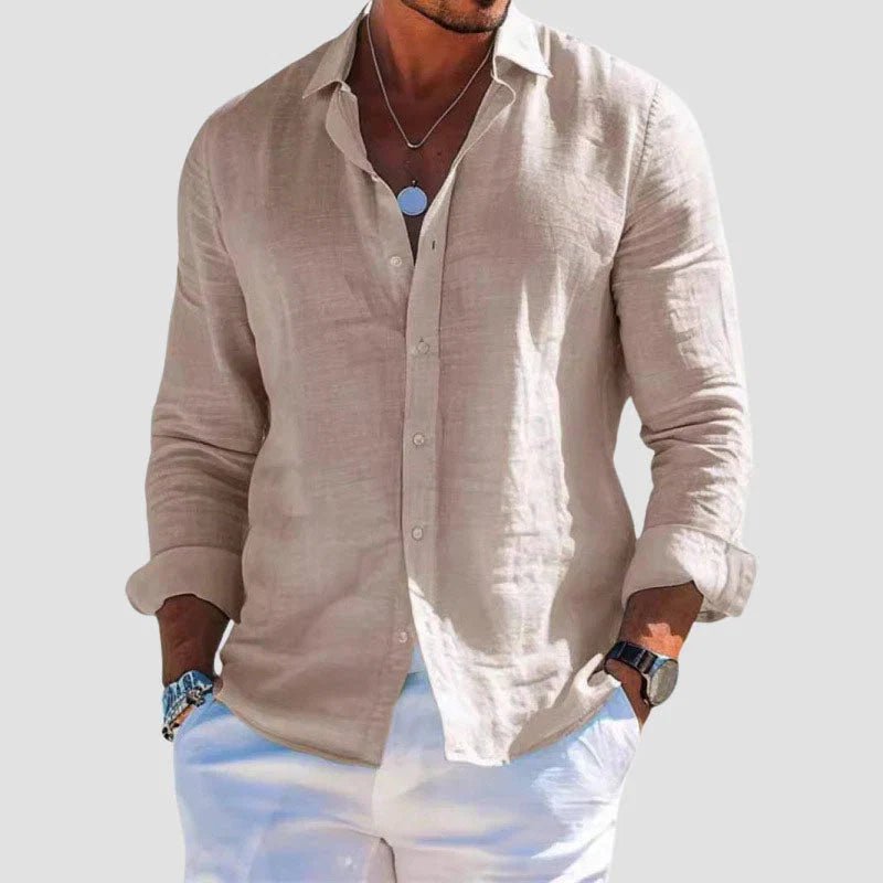 Taormina Linen Shirt – Effortless, Breathable Linen for Everyday Style - Mercer Society