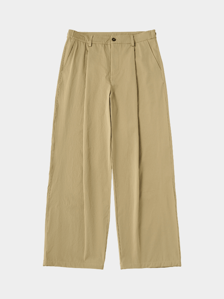 Beige Mercer Society workwear jeans with durable fabric and classic fit, suitable for industrial or casual work environments.