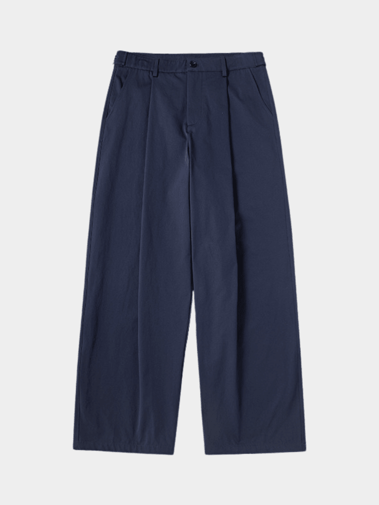 Blue Mercer Society workwear jeans with sturdy denim fabric and classic five-pocket design.