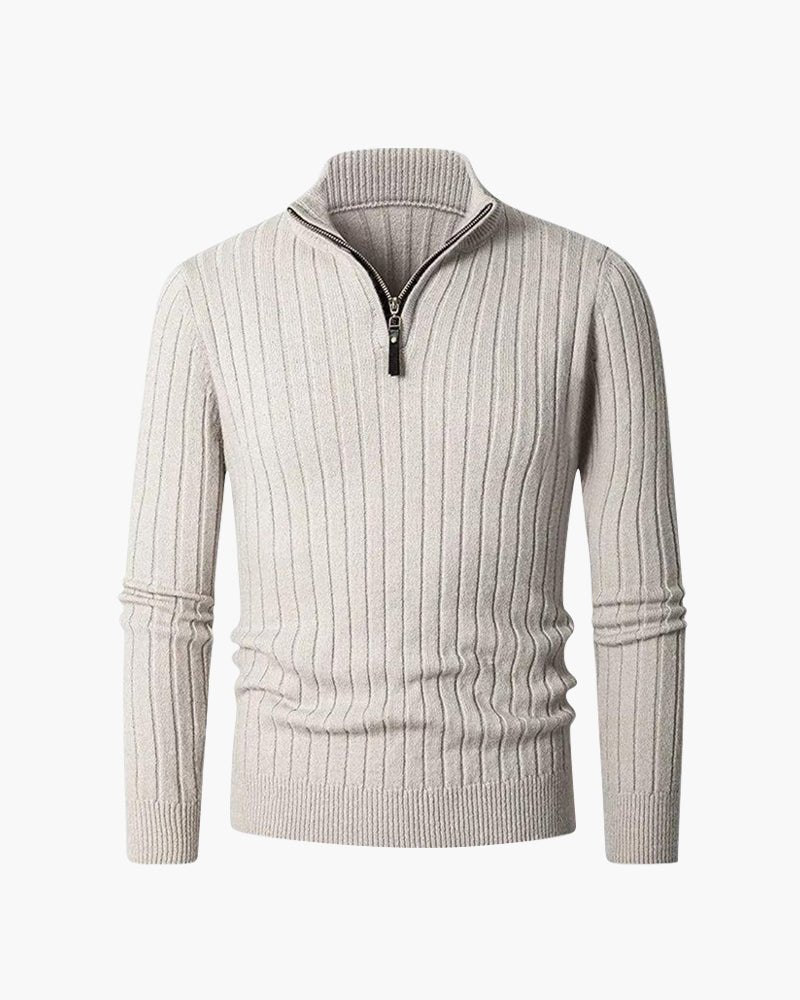 ZERMATT Cozy High-Collar Half-Zip Sweater - Mercer Society