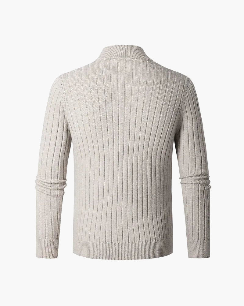 ZERMATT Cozy High-Collar Half-Zip Sweater - Mercer Society